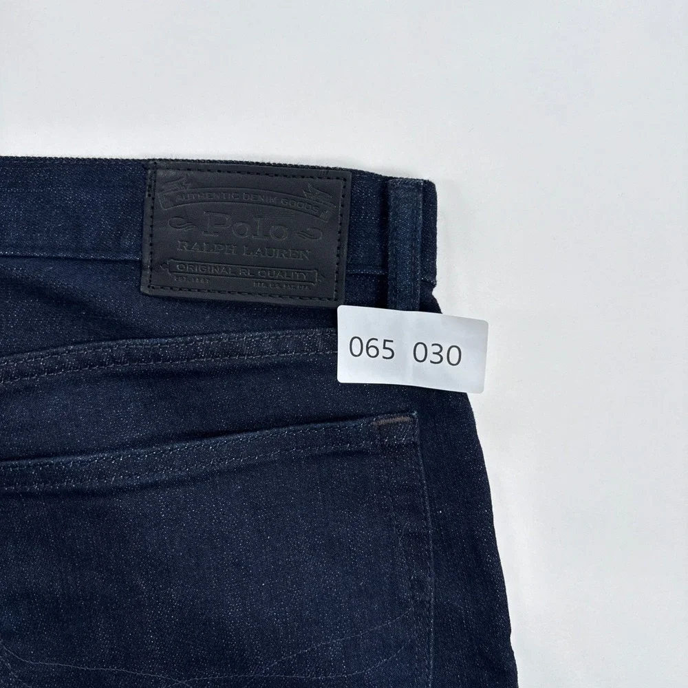 Polo Ralph Lauren Mens Jeans 36x32 Blue Hampton Relaxed Straight Classic Dark